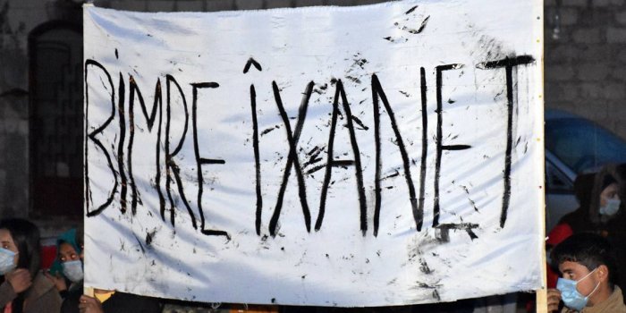 Şengal anlaşması protestosu