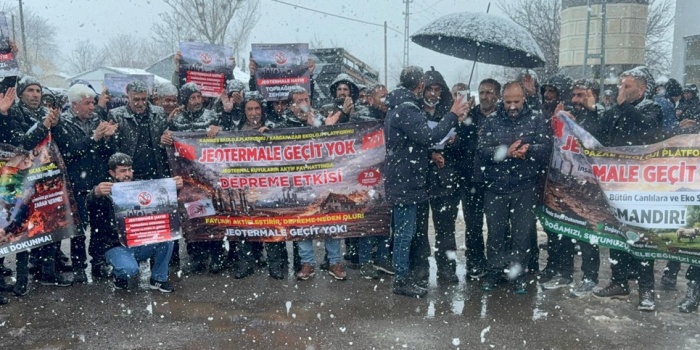 Jeotermal projelere karşı eylem / Kanîreş