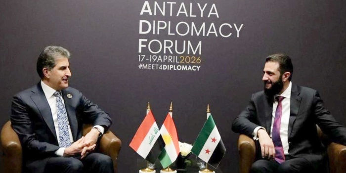 Nêçîrvan Barzanî ve Ahmed Şara