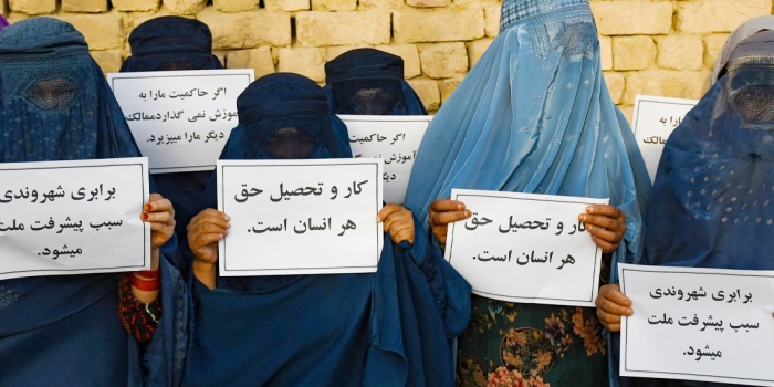 Afgan kadınlar eylem/ foto:AFP